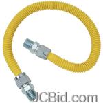JCBid.com online auction Brasscraft-cssc44-72-gas-range-gas-furnace-flex-lines-58od-12-mip-x-12-mip-x-72