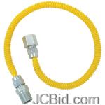 JCBid.com online auction Brasscraft-cssl54-48-gas-dryer-water-heater-flex-lines-38od-12-fip-x-12-mip-x-48