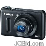 JCBid.com online auction Canon-5244b001-121-megapixel-powershot-s100-digital-camera-black