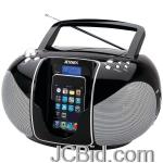 JCBid.com online auction Jensen-jiss-115-portable-docking-cd-music-system-for-ipod