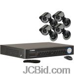 JCBid.com online auction Lorex-lh114501c4-4-channel-500-gb-dvr-with-4-color-security-cameras