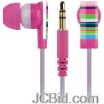 JCBid.com online auction Merkury-mb-eb1rs-earbuds-riveria-stripe