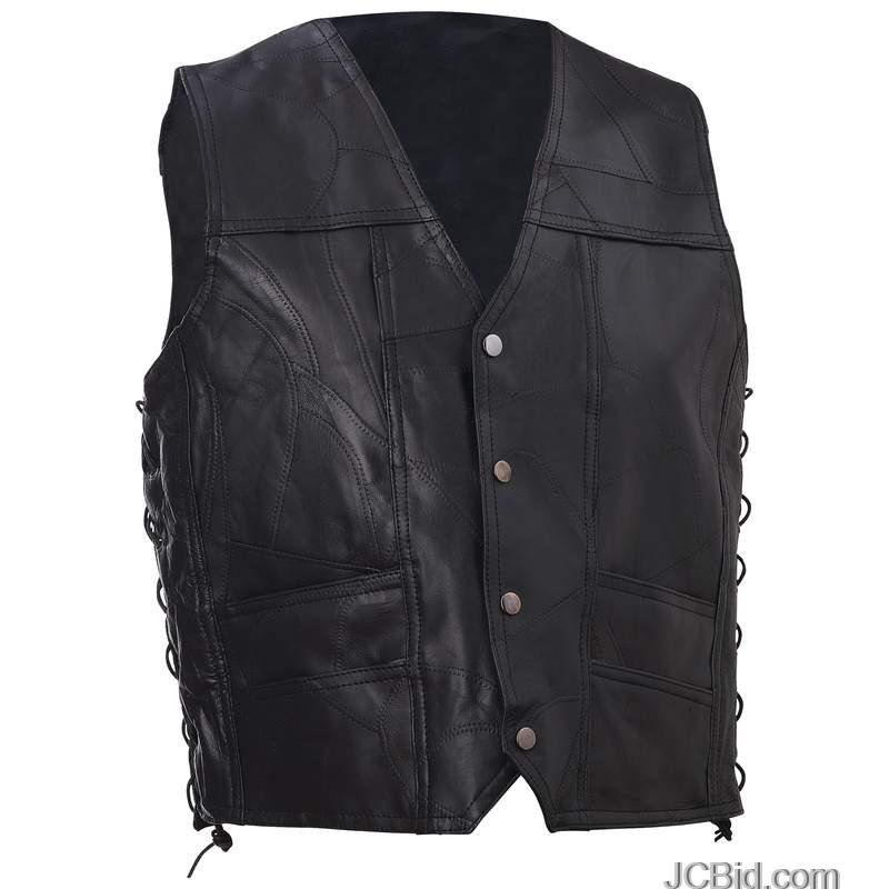 JCBid.com LEATHER-VEST-W-TEXAS-PATCH-3X