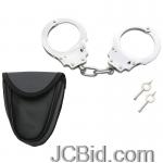 JCBid.com online auction Chrome-handcuffs-with-bt-pouch