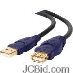 JCBid.com online auction Belkin-f3u134-06-a-male-to-a-female-usb-20-cable-6-ft