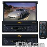 JCBid.com online auction Pyle-plts73fx-7-single-din-in-dash-motorized-touchscreen-tftlcd-monitor-with-dvdcdmp3mp4usbsecure-digital-cardamfm-player