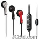 JCBid.com online auction Scosche-hp65md-chameleon-earbuds-with-tapline-ii-microphone-silverredblack
