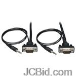 JCBid.com online auction Tripp-lite-p504-003-sm-compact-rgb-coaxial-monitor-cable-with-audio-3-ft