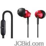 JCBid.com online auction Sony-mdrex58vred-ex-earbuds-with-volume-control-red
