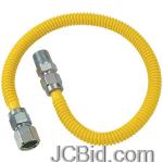 JCBid.com online auction Brasscraft-cssl54-60-gas-dryer-water-heater-flex-lines-38od-12-fip-x-12-mip-x-60