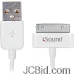 JCBid.com online auction Isound-isound-1663-charge-sync-cable-for-ipadr-iphoner-ipodr-3ftwhite