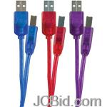 JCBid.com online auction Ge-97906-a-male-to-b-male-usb-20-cables-6-ft-3-pk