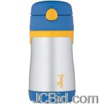 JCBid.com online auction Thermos-bs535bl003-10-oz-stainless-steel-foogo-leak-proof-straw-bottle