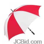 JCBid.com online auction All-weather-60-golf-umberlla-all-weather-60-red-and-white-umbrella