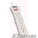 JCBid.com online auction Tripp-lite-super7-7-outlet-surge-protectorsuppressor-basic-protection-7-ft-cord