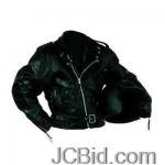 JCBid.com online auction Rock-leather-moto-jacket-l-diamond-plate-rock-design-genuine-buffalo-leather-motorcycle-jacket