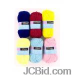 JCBid.com online auction Lot-of-72-skein-of-baby-yarn-in-6-assorted-colors