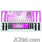 JCBid.com online auction 17pc-diamond-cut-cutlery-set