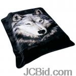 JCBid.com online auction Wolf-print-blanket
