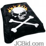 JCBid.com online auction Skull-and-cross-bones-blanket