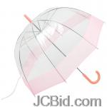 JCBid.com online auction 42-clear-pink-dome-umbrel