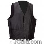 JCBid.com online auction Mens-solid-blk-leather-vest-m