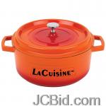 JCBid.com online auction Cast-alum-casserole-pan-w-cvr