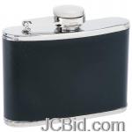 JCBid.com online auction 4oz-ss-flask-with-black-wrap