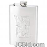 JCBid.com online auction 8oz-emb-king-of-spades-flask