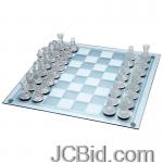 JCBid.com online auction 33pc-glass-chess-set