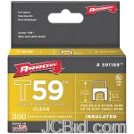 JCBid.com online auction Arrow-fasteners-591189-clear-t59-insulated-staples-for-rg59-quad-rg6-14-x-516-300-pk
