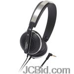 JCBid.com online auction Audio-technica-ath-re70bk-classic-retro-styling-portable-on-ear-headphones