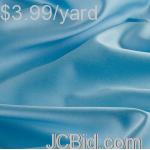 JCBid.com online auction 10-yards-of-satin-fabric-60quot-w-light-blue-just-349-yard