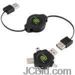JCBid.com online auction Retrak_emerge-etcablestar-retractable-usb-20-male-to-female-with-multi-tip-star-adapter-32-ft