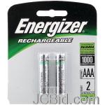 JCBid.com online auction Energizer-nh12bp-2-rechargeable-nimh-batteries-aaa-2-pk-850-mah