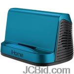 JCBid.com online auction Ihome-ihm16l-ipadtmipodrmp3-player-portable-stereo-speaker-system-blue