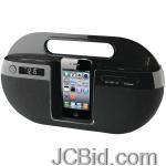 JCBid.com online auction Ilive-ibp391b-iphone-app-enhanced-boom-box-with-fm-radio-lcd-display