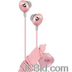 JCBid.com online auction Iluv-iep311pnk-hi-fi-in-ear-headphones-with-volume-control-pink