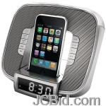 JCBid.com online auction Jensen-jims-182-ipod-docking-clock-radio-with-led-glow-lamp