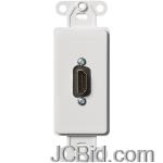 JCBid.com online auction Leviton-41647-w-dcora-insert-hdmi-wallplate-white