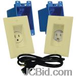 JCBid.com online auction Midlite-a46-i-dcor-recessed-receptacle-power-inlet-kit-ivory