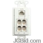 JCBid.com online auction Channel-plus-wp-w-dp-datatelephone-quick-connection-dcora-wall-plates-white