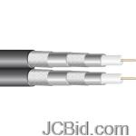 JCBid.com online auction Forza-41160-dual-rg6-coaxial-cables-500-ft-bare-copper-quad-shield-black