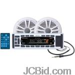 JCBid.com online auction Boss-audio-mck1315w60-marine-mechless-receiver-with-two-65-marine-speakers-ipodr-control
