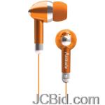 JCBid.com online auction Coby-cve53org-noise-isolation-stereo-earphones-orange