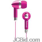 JCBid.com online auction Coby-cve53pnk-noise-isolation-stereo-earphones-pink