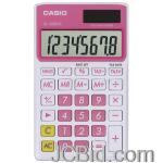 JCBid.com online auction Casio-sl300vcpksih-solar-wallet-calculator-with-8-digit-display-pink