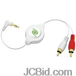 JCBid.com online auction Retrak-etipodrca35-retractable-rca-audio-stereo-cable-5-ft