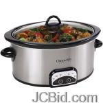JCBid.com online auction Crockpot-sccpvp600-s-6-quart-oval-smart-pot-stainless-steel-slow-cooker