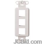 JCBid.com online auction Leviton-41643-w-quickport-dcora-platform-3-port-white